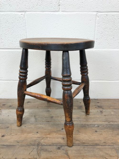 19th Century Ash and Elm Stool
