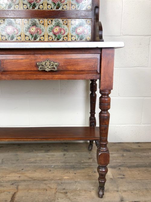 fig 2. Edwardian Mahogany Marble Top Washstand