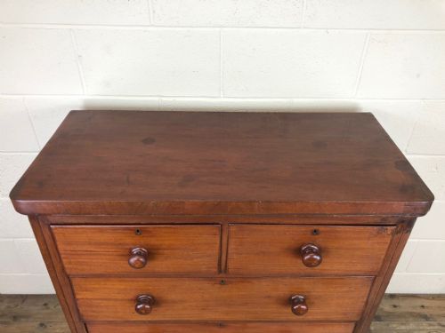 fig 2. Victorian Mahogany Chest of Drawers on Drawer Base