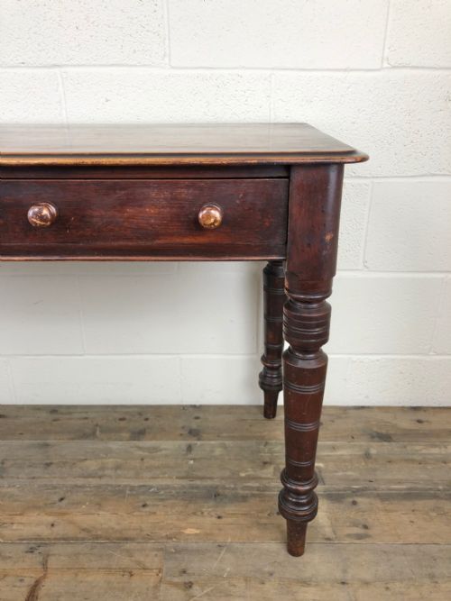 fig 2. Victorian Mahogany Two Drawer Console Table