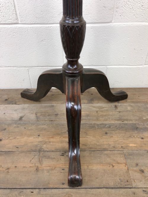 fig 1. Tall Early 20th Century Antique Mahogany Jardiniere Stand