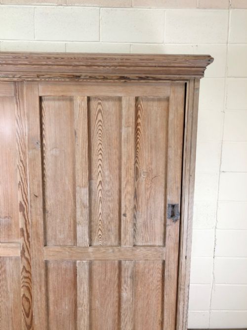 fig 2. Large Pitch Pine School Cupboard with Sliding Doors