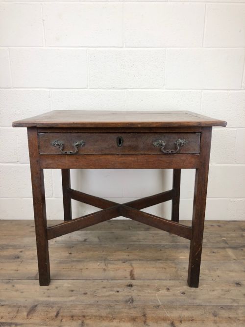 Antique 19th Century Oak Lowboy Side Table