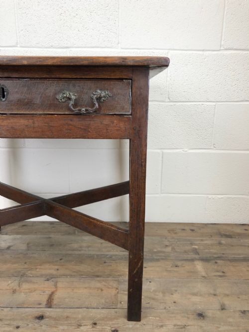 fig 2. Antique 19th Century Oak Lowboy Side Table