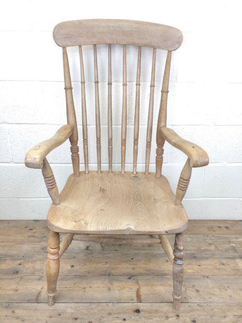 fig 1. Antique 19th Century Spindle Back Windsor Armchair