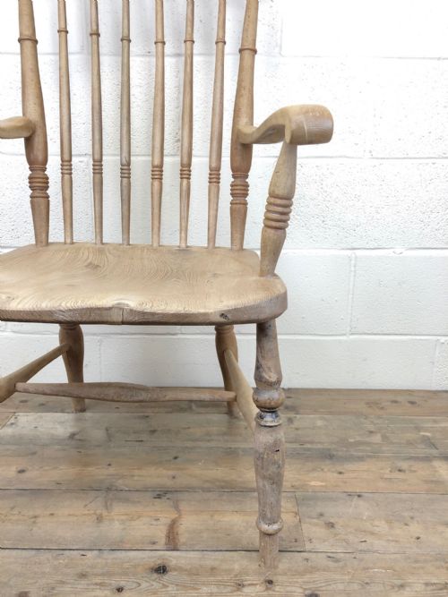 fig 2. Antique 19th Century Spindle Back Windsor Armchair