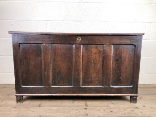 Early 19th Century Antique Oak Coffer
