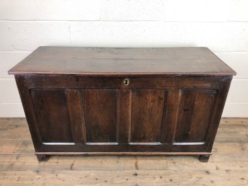 fig 1. Early 19th Century Antique Oak Coffer