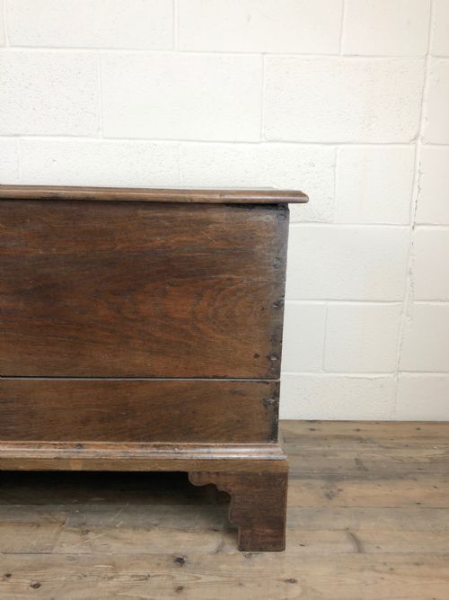 fig 1. 18th Century Oak Blanket Box or Coffer