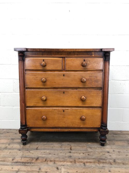 Antique Victorian Oak Chest of Drawers