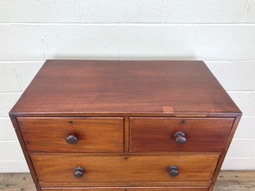 fig 1. Antique Mahogany Campaign Chest of Drawers by Arthur Foley