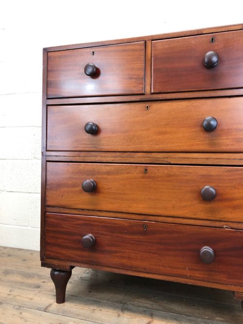fig 2. Antique Mahogany Campaign Chest of Drawers by Arthur Foley