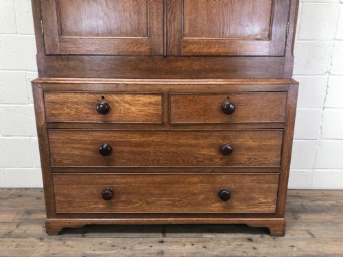 fig 1. Antique 19th Century Welsh Oak Press Cupboard