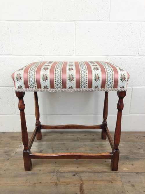 Early 20th Century Stained Beech Stool
