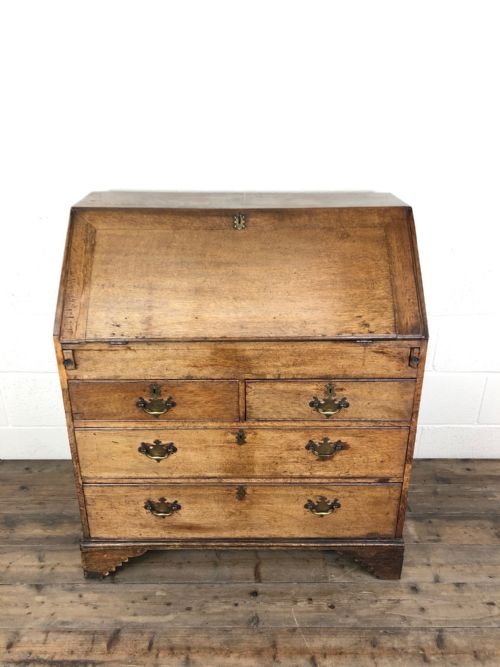 fig 1. Early 19th Century Pale Oak Bureau