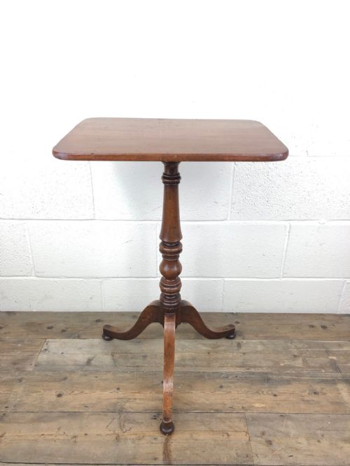 Antique Mahogany Wine Table on Tripod Base