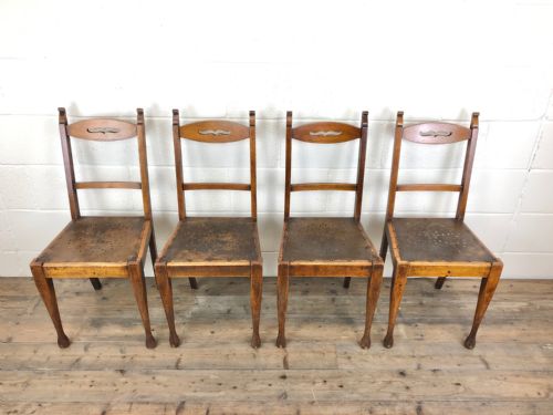 fig 1. Set of Four Early 20th Century French Chairs