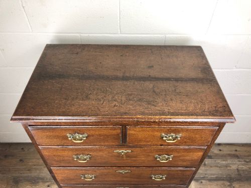 fig 2. Georgian Oak Two Part Chest of Drawers