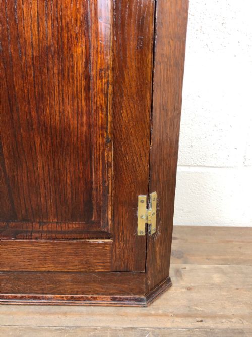 fig 1. Small Early 19th Century Oak Corner Cupboard