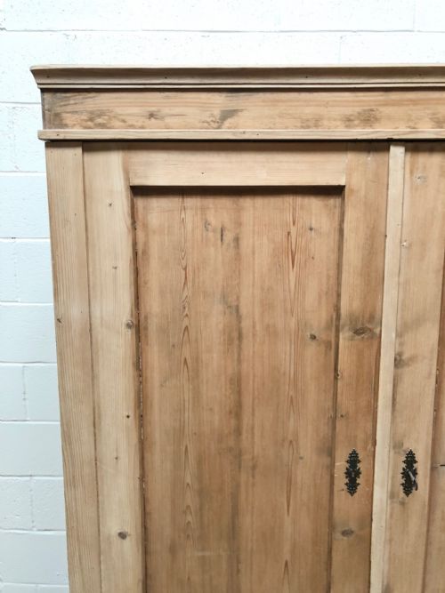 fig 1. Antique Pine Flat Pack Double Wardrobe
