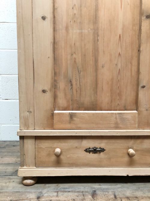 fig 2. Antique Pine Flat Pack Double Wardrobe