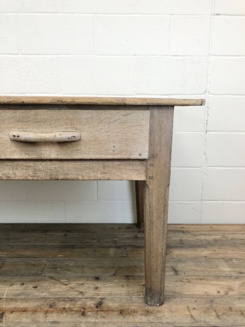 fig 2. Early 20th Century Antique Oak and Pine Work Table