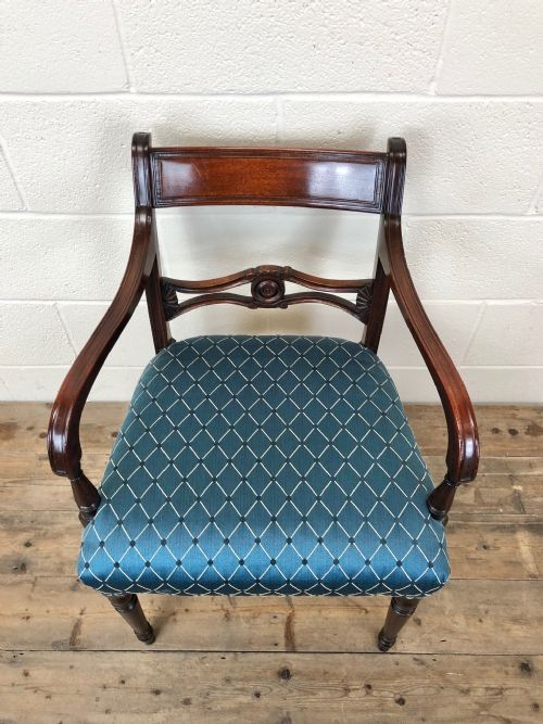 fig 1. Antique Set of 8 Regency Mahogany Dining Chairs (6+2)
