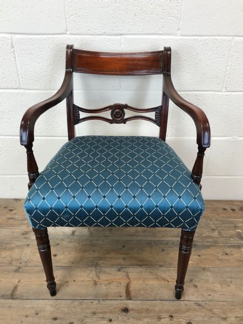 fig 2. Antique Set of 8 Regency Mahogany Dining Chairs (6+2)