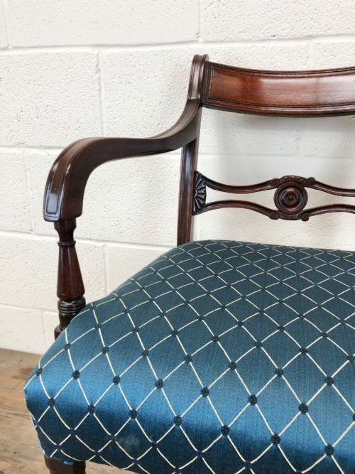 fig 3. Antique Set of 8 Regency Mahogany Dining Chairs (6+2)