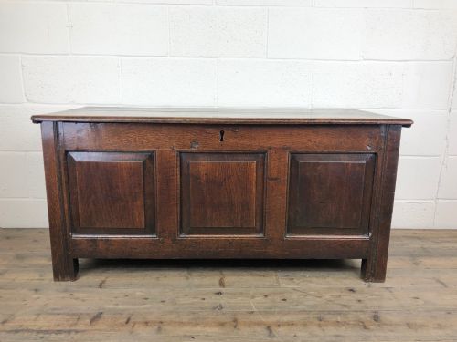 Antique 18th Century Welsh Oak Coffer Chest