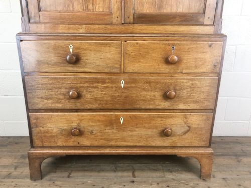 fig 2. Early 19th Century Welsh Oak Linen Press Cupboard