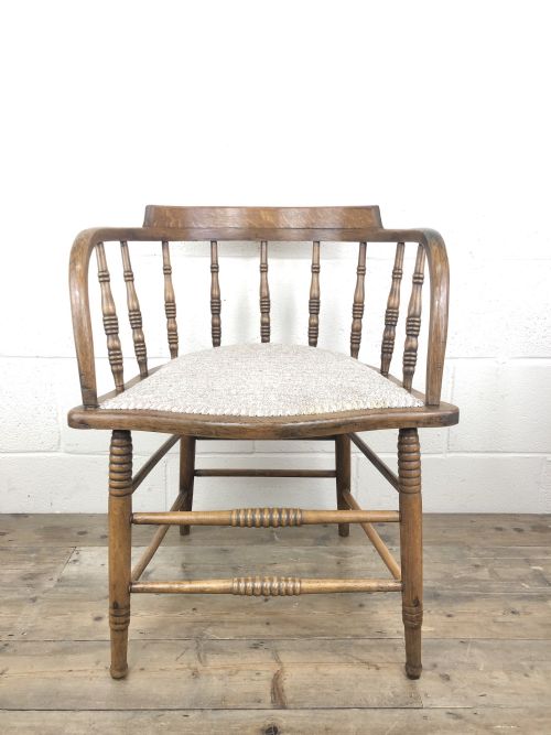 Antique Edwardian Beech and Elm Captain’s Desk Chair