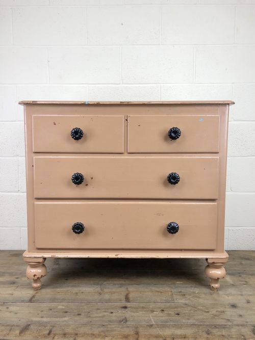 Antique Victorian Painted Pine Chest of Drawers