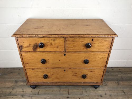 fig 2. 19th Century Antique Pine Chest of Drawers