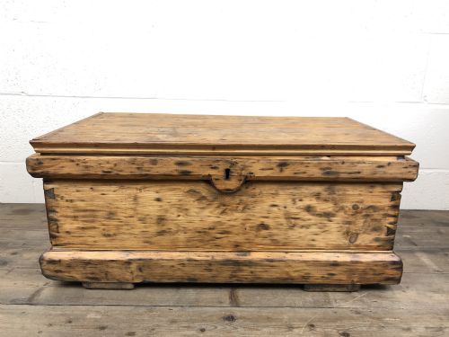 Victorian Pine Carpenter’s Tool Chest or Trunk