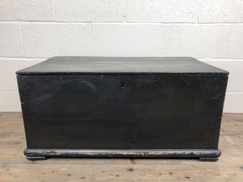 Antique Black Painted Pine Carpenter’s Tool Chest