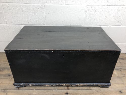 fig 1. Antique Black Painted Pine Carpenter’s Tool Chest