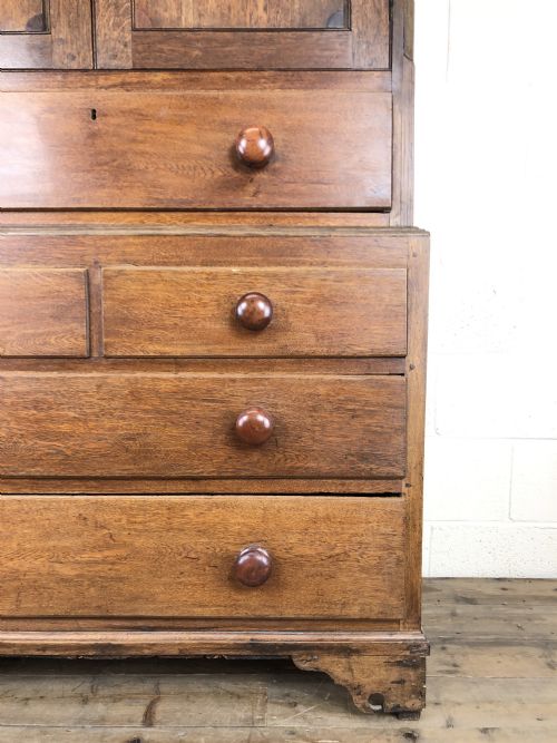 fig 1. Antique 19th Century Welsh Oak Press Cupboard