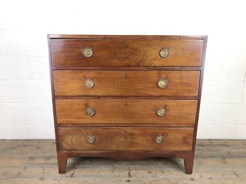 fig 1. Antique 19th Century Mahogany Chest of Drawers