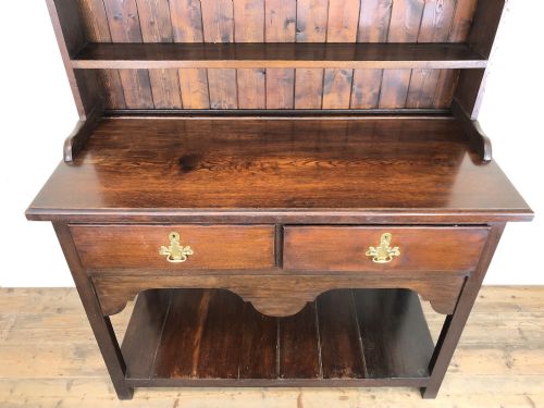 fig 2. Antique Early 20th Century Oak Pot Board Dresser