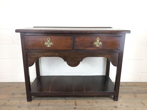 Antique Early 20th Century Oak Pot Board Dresser Base