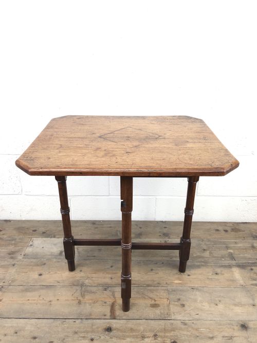 fig 1. Antique 19th Century Mahogany Folding Table
