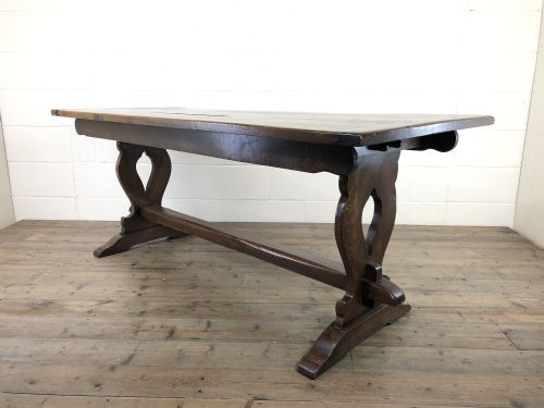 Early 20th Century Antique Oak Refectory Table