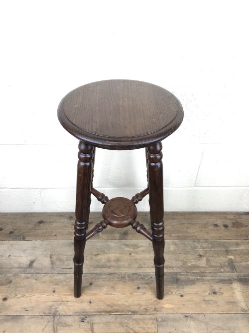 fig 1. Late Victorian Stained Pine Jardiniere Plant Stand 
