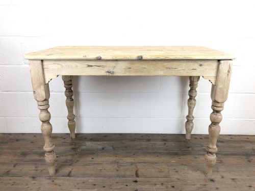 Small Victorian Pine Kitchen Table