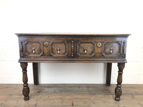 Antique 19th Century Oak Jacobean Style Sideboard