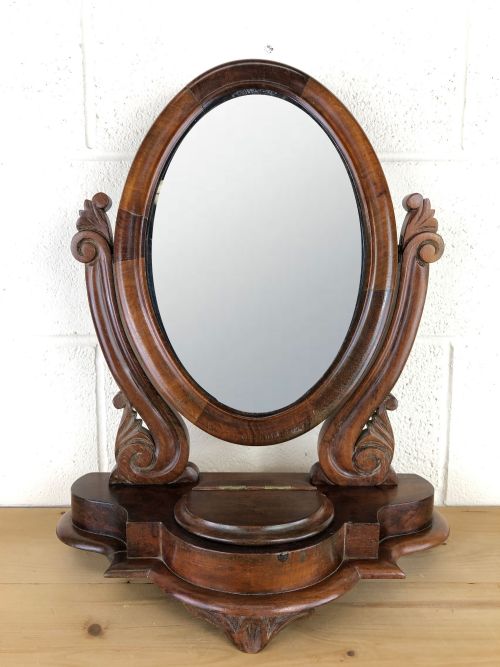 Small Victorian Mahogany Bedroom Swing Mirror