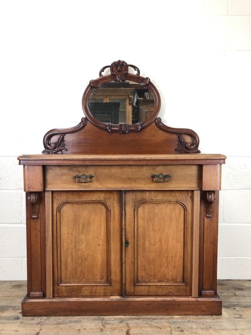 Victorian Mahogany Mirror Back Chiffonier Sideboard