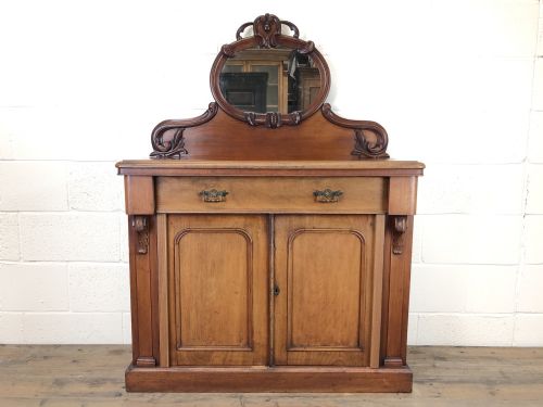 fig 1. Victorian Mahogany Mirror Back Chiffonier Sideboard