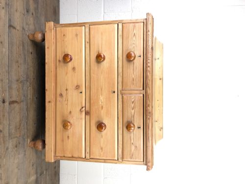 fig 1. Antique Victorian Pine Chest of Drawers
